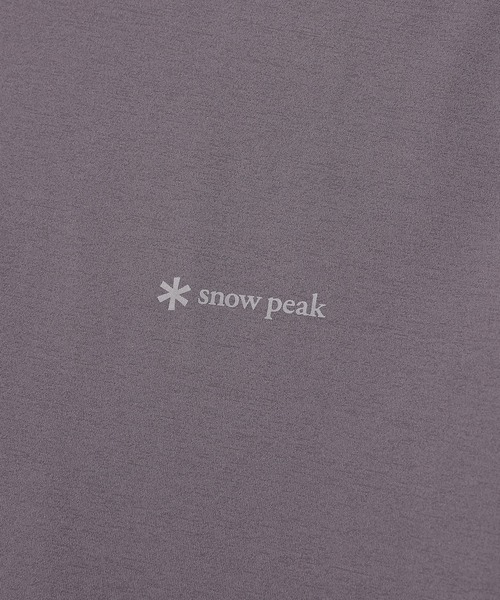 Snow Peak(スノーピーク)の「Snow Peak / Quick-Dry Lettering S/S T-Shirt クイックドライ レタリング S/S Tシャツ 海外限定(Tシャツ/カットソー・メンズ・スミクロ/ホワイト/グレイッシュブルー・M/L/XL/2XL)」の16枚目の写真