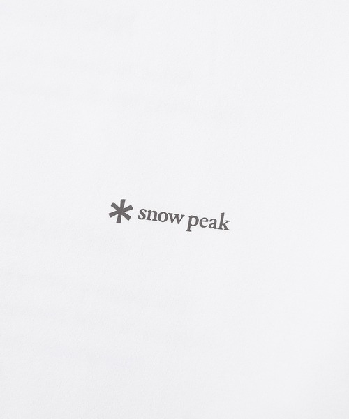 Snow Peak(スノーピーク)の「Snow Peak / Quick-Dry Lettering S/S T-Shirt クイックドライ レタリング S/S Tシャツ 海外限定(Tシャツ/カットソー・メンズ・スミクロ/ホワイト/グレイッシュブルー・M/L/XL/2XL)」の8枚目の写真