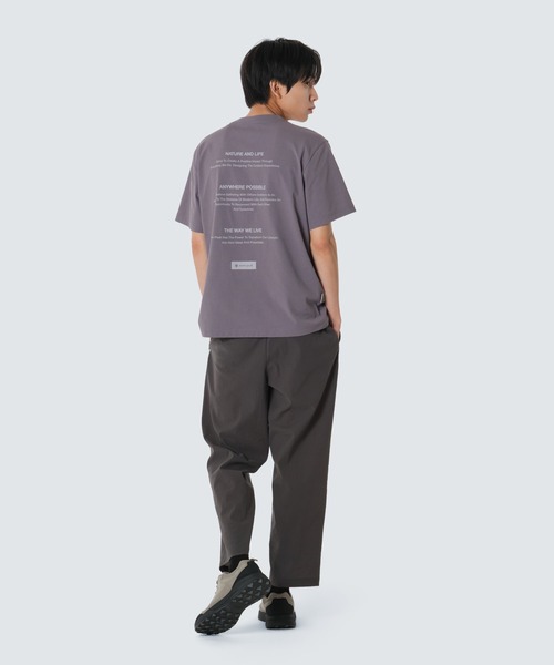 Snow Peak(スノーピーク)の「Snow Peak / Quick-Dry Lettering S/S T-Shirt クイックドライ レタリング S/S Tシャツ 海外限定(Tシャツ/カットソー・メンズ・スミクロ/ホワイト/グレイッシュブルー・M/L/XL/2XL)」の8枚目の写真