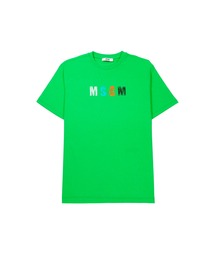 MSGM KIDS（エムエスジーエムキッズ）の「MSGM KIDS タイポグラフィ Mwave ロゴTシャツ（Tシャツ/カットソー）」