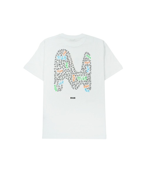 セール】MSGM KIDS タイポグラフィ Mwave ロゴTシャツ（Tシャツ