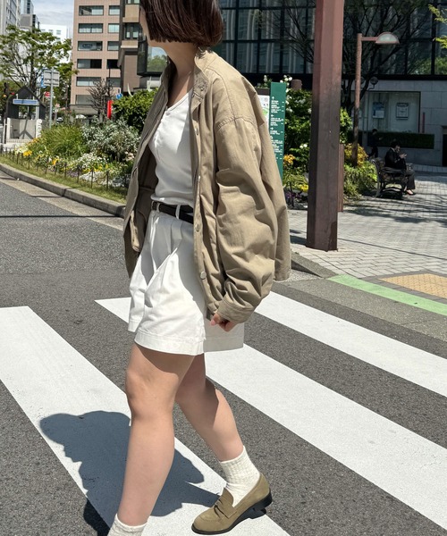 CANAL JEAN(キャナルジーン)の「El mar コットンナイロンスタンドカラーブルゾン(ブルゾン・レディース・ベージュ/アイボリー・ONE SIZE)」の13枚目の写真