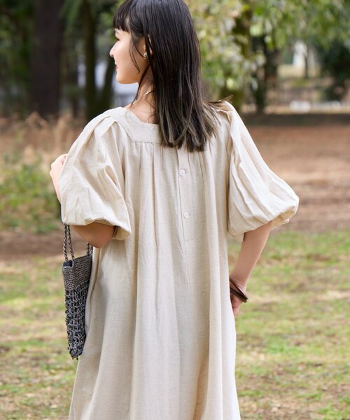 CIAOPANIC TYPY(チャオパニックティピー)の「【Aguni】綿麻裾刺繍サロペット(サロペット/オーバーオール・レディース・ブラック/アイボリー・ONE SIZE)」の8枚目の写真