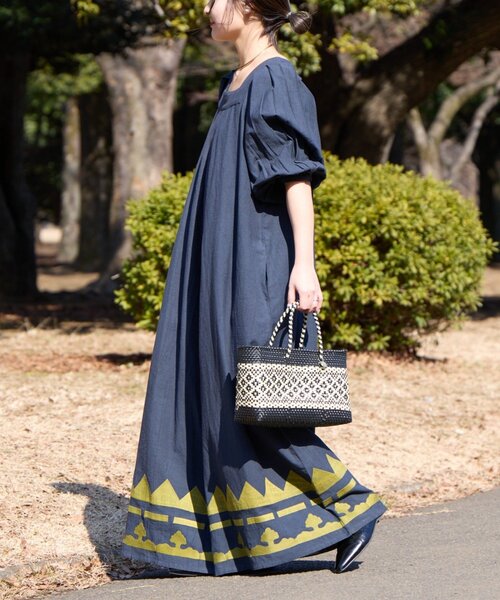 CIAOPANIC TYPY(チャオパニックティピー)の「【Aguni】綿麻裾刺繍サロペット(サロペット/オーバーオール・レディース・ブラック/アイボリー・ONE SIZE)」の11枚目の写真