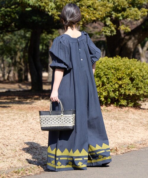 CIAOPANIC TYPY(チャオパニックティピー)の「【Aguni】綿麻裾刺繍サロペット(サロペット/オーバーオール・レディース・ブラック/アイボリー・ONE SIZE)」の12枚目の写真