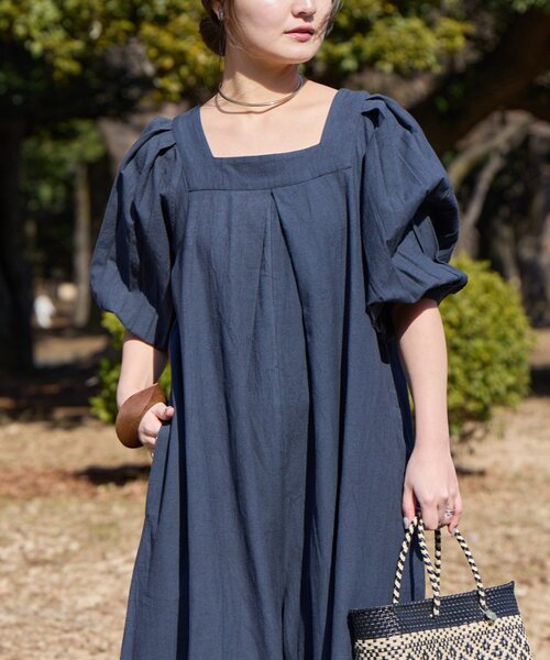 CIAOPANIC TYPY(チャオパニックティピー)の「【Aguni】綿麻裾刺繍サロペット(サロペット/オーバーオール・レディース・ブラック/アイボリー・ONE SIZE)」の14枚目の写真