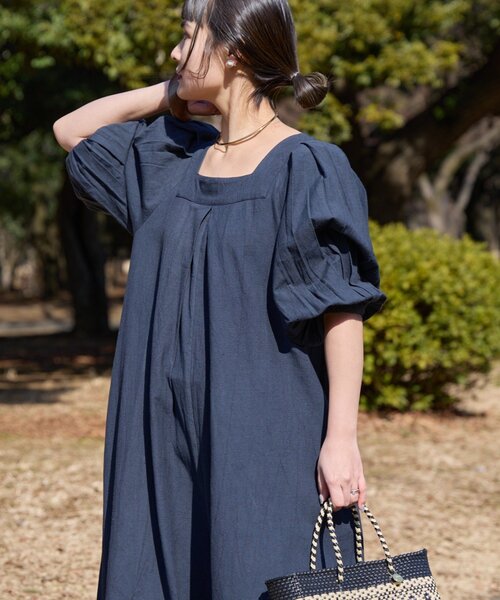 CIAOPANIC TYPY(チャオパニックティピー)の「【Aguni】綿麻裾刺繍サロペット(サロペット/オーバーオール・レディース・ブラック/アイボリー・ONE SIZE)」の15枚目の写真