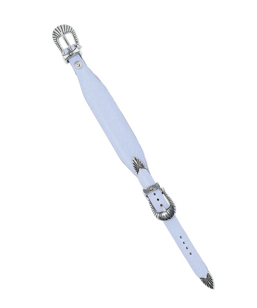 TOGA PULLA(トーガ プルラ)の「【TOGA TOO/トーガトゥー】Narrow double buckle bangle/ナローダブルバックルバングル(バングル/リストバンド・レディース・パープル/イエロー/ブラック・FREE)」の7枚目の写真