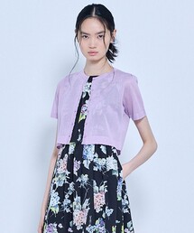 SHEER JEWEL KNIT シアーニットカーディガン