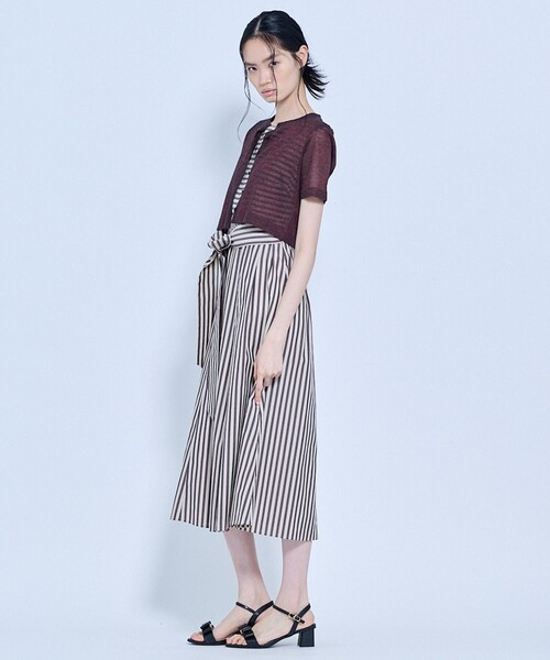 TOCCA(トッカ)の「SHEER JEWEL KNIT シアーニットカーディガン(カーディガン/ボレロ・レディース・ライラック系/オールドローズ系/ブラウン系・MEDIUM/SMALL)」の10枚目の写真