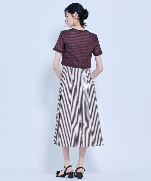 TOCCA(トッカ)の「SHEER JEWEL KNIT シアーニットカーディガン(カーディガン/ボレロ・レディース・ライラック系/オールドローズ系/ブラウン系・MEDIUM/SMALL)」の11枚目の写真