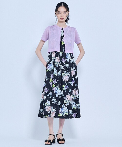 TOCCA(トッカ)の「SHEER JEWEL KNIT シアーニットカーディガン(カーディガン/ボレロ・レディース・ライラック系/オールドローズ系/ブラウン系・MEDIUM/SMALL)」の12枚目の写真
