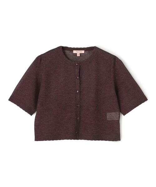 TOCCA(トッカ)の「SHEER JEWEL KNIT シアーニットカーディガン(カーディガン/ボレロ・レディース・ライラック系/オールドローズ系/ブラウン系・MEDIUM/SMALL)」の16枚目の写真