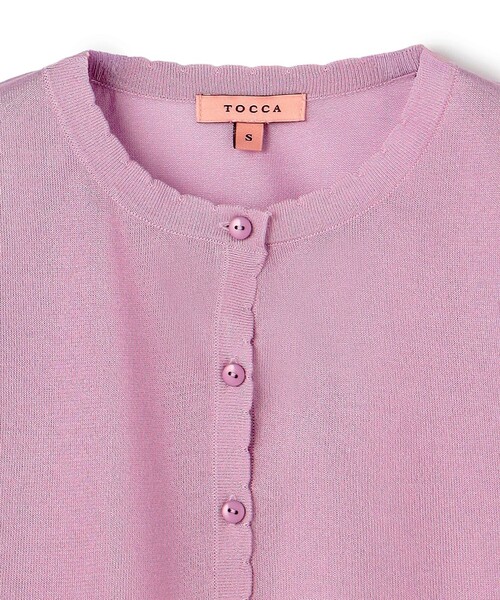 TOCCA(トッカ)の「SHEER JEWEL KNIT シアーニットカーディガン(カーディガン/ボレロ・レディース・ライラック系/オールドローズ系/ブラウン系・MEDIUM/SMALL)」の19枚目の写真