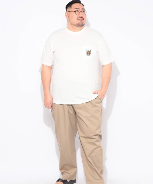 SAKAZEN(サカゼン)の「Tシャツ 半袖 メンズ 大きいサイズ 仮面ライダー クウガ ポケット クルーネック カットソー 仮面ライダー (カメンライダー)(Tシャツ/カットソー・メンズ・ダークグレー/ホワイト・5L/3L/4L)」の7枚目の写真
