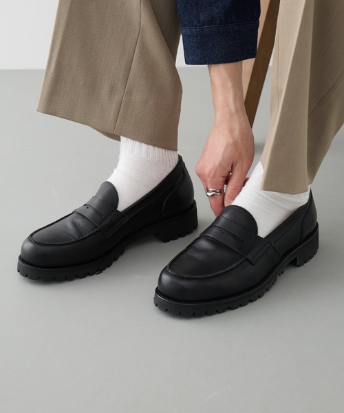 PADRONE（パドローネ）の「【PADRONE】ローファー TK8587-2301-26B（ローファー・メンズ・ブラック・42/41/40）」の2枚目の写真