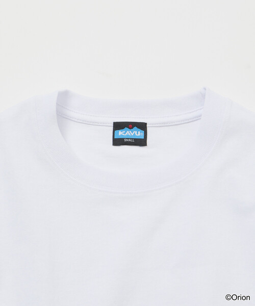 KAVU(カブー)の「KAVU/カブー 限定展開 KAVU×ORION 別注 ビッグシルエット アニマルバックプリント クルーネック Tシャツ / ラッコ / ビール(Tシャツ/カットソー・メンズ・杢グレー/ベージュ/ホワイト/ブラック・SMALL/LARGE/MEDIUM)」の12枚目の写真