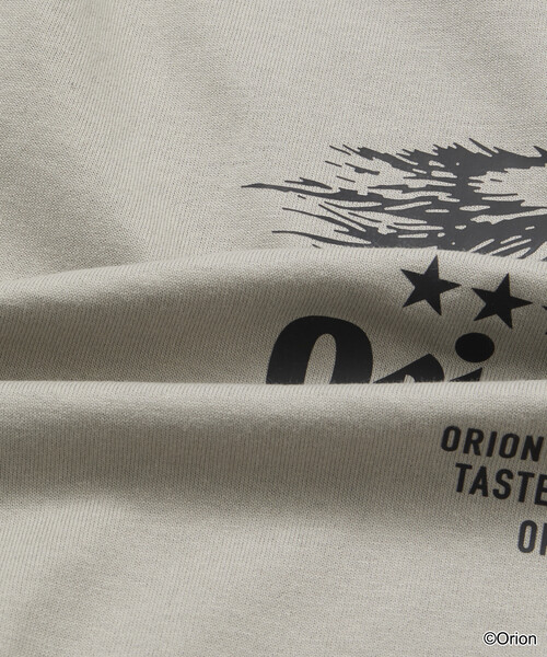 KAVU(カブー)の「KAVU/カブー 限定展開 KAVU×ORION 別注 ビッグシルエット アニマルバックプリント クルーネック Tシャツ / ラッコ / ビール(Tシャツ/カットソー・メンズ・杢グレー/ベージュ/ホワイト/ブラック・SMALL/LARGE/MEDIUM)」の15枚目の写真
