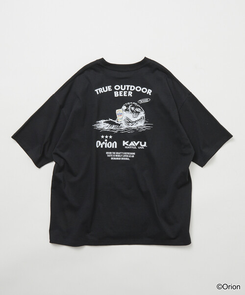 KAVU(カブー)の「KAVU/カブー 限定展開 KAVU×ORION 別注 ビッグシルエット アニマルバックプリント クルーネック Tシャツ / ラッコ / ビール(Tシャツ/カットソー・メンズ・杢グレー/ベージュ/ホワイト/ブラック・SMALL/LARGE/MEDIUM)」の18枚目の写真
