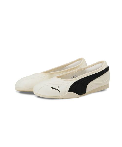 PUMA（プーマ）の「PUMA プーマ ウィメンズ プーマ キャッチ ソレイユ バレリーナ スニーカー（バレエシューズ・レディース・ブラック×ホワイト/ホワイト系その他/ブラック・25.0cm/24.0cm/23.5cm/24.5cm/23.0cm/22.5cm/25.5cm/22.0cm）」の4枚目の写真
