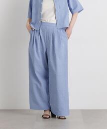 THOUSAND MILE | THOUSAND MILE/SEERSUCKER STRIPE WIDE PANTS(セットアップ可)(その他パンツ)