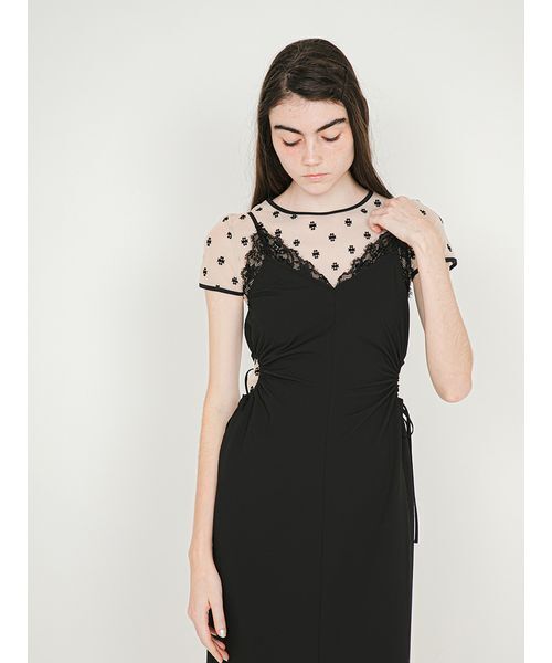 SORIN(ソリン )の「Circle Cut Lace Cami Dress/サークルカット レースキャミドレス(ワンピース・レディース・グレー/ブラック/ベージュ・36/38)」の8枚目の写真