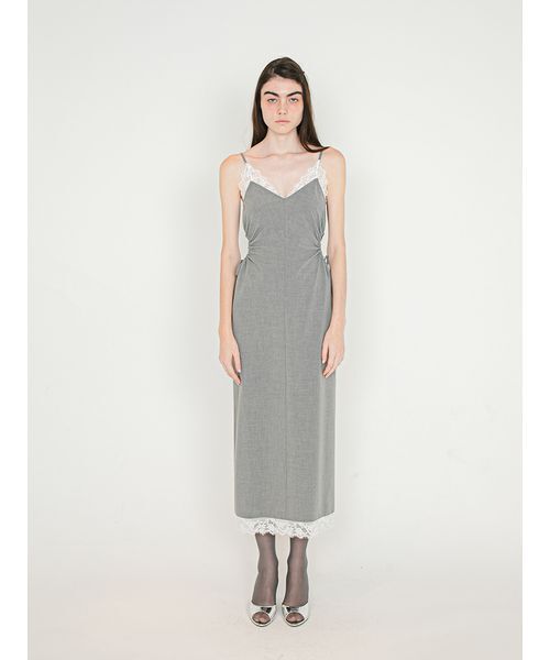 SORIN(ソリン )の「Circle Cut Lace Cami Dress/サークルカット レースキャミドレス(ワンピース・レディース・グレー/ブラック/ベージュ・36/38)」の12枚目の写真