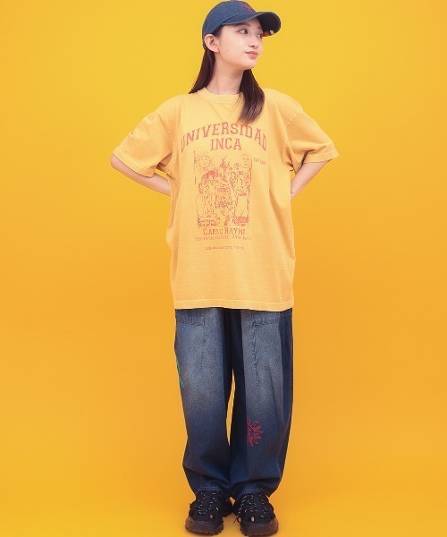 チチカカ(チチカカ)の「Orale! 刺繍コクーンデニムパンツ(その他パンツ・レディース・ライトブルー/ブルー/ブラック・FREE)」の8枚目の写真