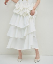 TIERED FLARE SKIRT