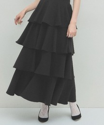 TIERED FLARE SKIRT
