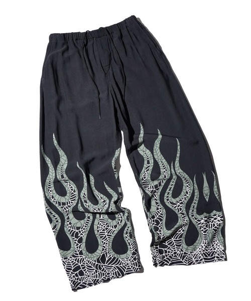 TOWNCRAFT(タウンクラフト)の「TOWNCRAFT / タウンクラフト PRINTED BAGGY PANTS 総柄 イージー バギーパンツ(その他パンツ・メンズ・その他1/その他2/その他3/ブラック・MEDIUM/LARGE/SMALL)」の1枚目の写真