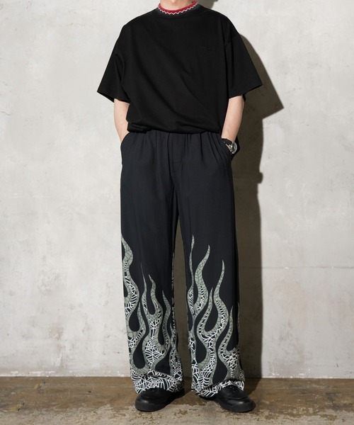 TOWNCRAFT(タウンクラフト)の「TOWNCRAFT / タウンクラフト PRINTED BAGGY PANTS 総柄 イージー バギーパンツ(その他パンツ・メンズ・その他1/その他2/その他3/ブラック・MEDIUM/LARGE/SMALL)」の17枚目の写真