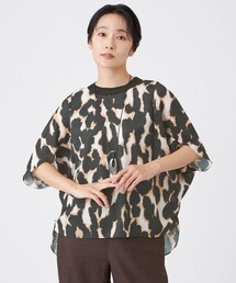 【カタログ掲載】【マシンウォッシャブル】ストライプパンサードルマンスリーブブラウス
