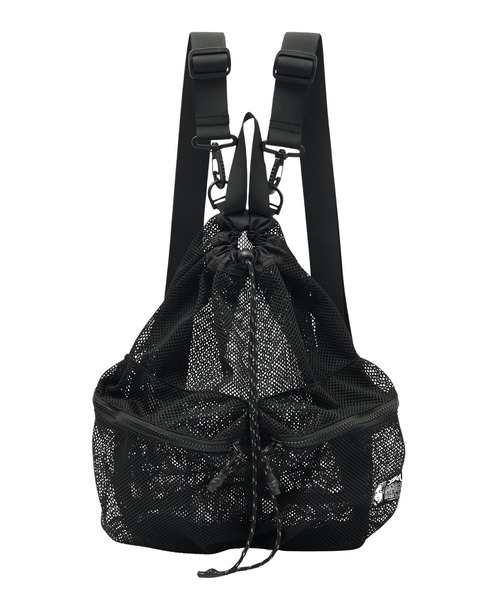 X-girl(エックスガール)の「FACE LABEL 2WAY MESH KNAPSACK(バックパック/リュック・レディース・ベージュ/ブラック・ONE SIZE)」の13枚目の写真