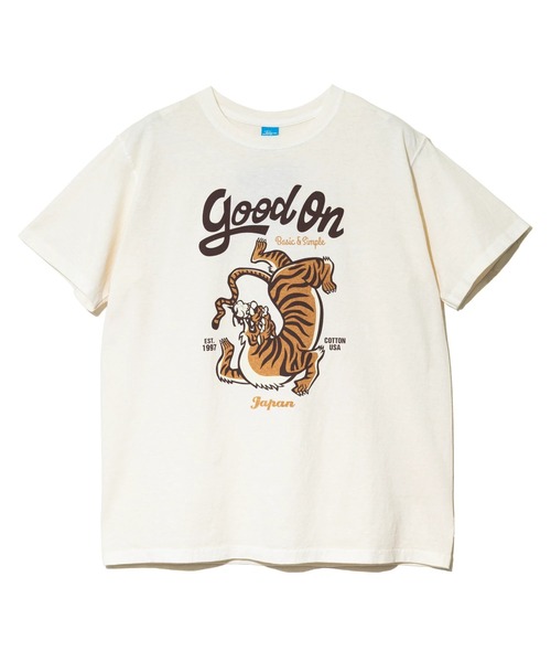 go slow caravan(ゴースローキャラバン)の「Good On/グッドオン TIGER SS TEE(Tシャツ/カットソー・メンズ・ナチュラル/レッド・LARGE/X-LARGE/MEDIUM)」の10枚目の写真