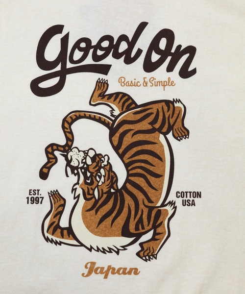 go slow caravan(ゴースローキャラバン)の「Good On/グッドオン TIGER SS TEE(Tシャツ/カットソー・メンズ・ナチュラル/レッド・LARGE/X-LARGE/MEDIUM)」の11枚目の写真