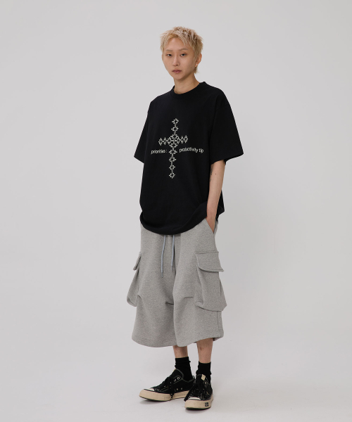 bounDary（バウンダリー）の「ビッグポケットパラシュートバミューダショートパンツ[グレー]（その他パンツ・レディース・その他・LARGE/MEDIUM/X-LARGE）」の3枚目の写真