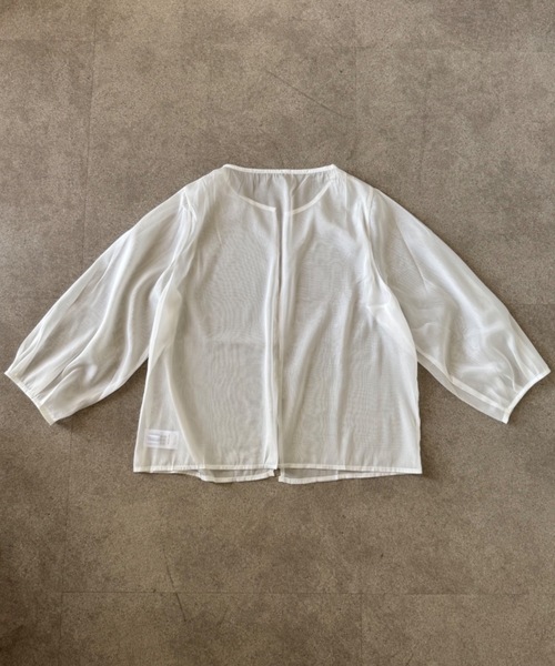 Teem Store(チームストア)の「ノーカラーシアーカーディガン 二次会 結婚式(カーディガン/ボレロ・レディース・アイボリー/ホワイト・F)」の18枚目の写真