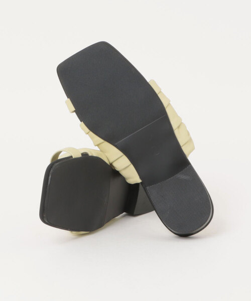 LAULEN(ローレン)の「soft gather square toe thong sandals /ソフトギャザースクエアトゥトングサンダル(サンダル・レディース・アイボリー/ライトグリーン/ブラック・23cm/24cm/24.5cm)」の13枚目の写真