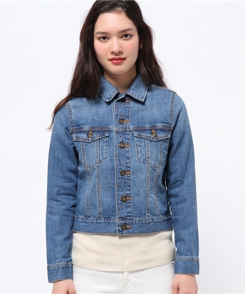 N.(N. Natural Beauty Basic)(エヌエヌナチュラルビューティーベーシック)の「SPRING Gジャン(デニムジャケット・レディース・ネイビー/ブルー・MEDIUM/SMALL)」の7枚目の写真