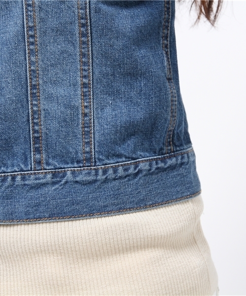 N.(N. Natural Beauty Basic)(エヌエヌナチュラルビューティーベーシック)の「SPRING Gジャン(デニムジャケット・レディース・ネイビー/ブルー・MEDIUM/SMALL)」の21枚目の写真