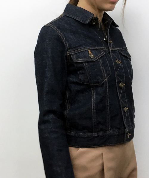 N.(N. Natural Beauty Basic)(エヌエヌナチュラルビューティーベーシック)の「SPRING Gジャン(デニムジャケット・レディース・ネイビー/ブルー・MEDIUM/SMALL)」の13枚目の写真