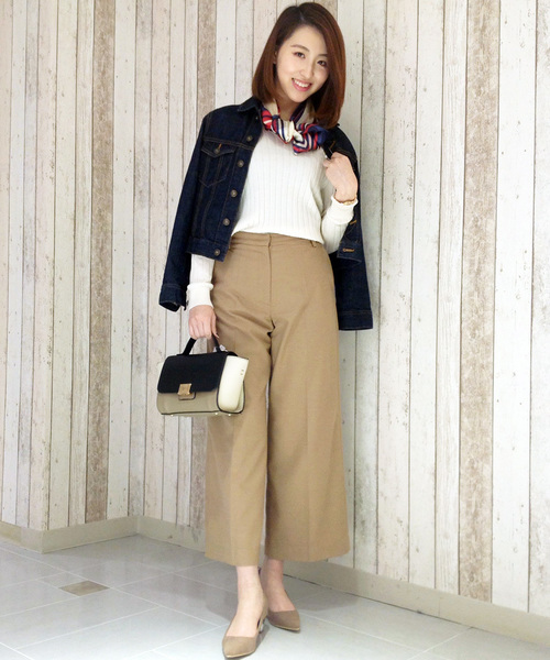 N.(N. Natural Beauty Basic)(エヌエヌナチュラルビューティーベーシック)の「SPRING Gジャン(デニムジャケット・レディース・ネイビー/ブルー・MEDIUM/SMALL)」の4枚目の写真