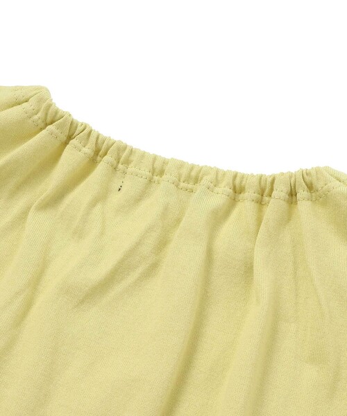 BeBe(ベベ)の「フラワーシャワー刺しゅうフリル天竺半袖Tシャツ(90~150cm)(Tシャツ/カットソー・キッズ・グリーン/ネイビー・140cm/130cm/110cm/150cm/120cm)」の14枚目の写真