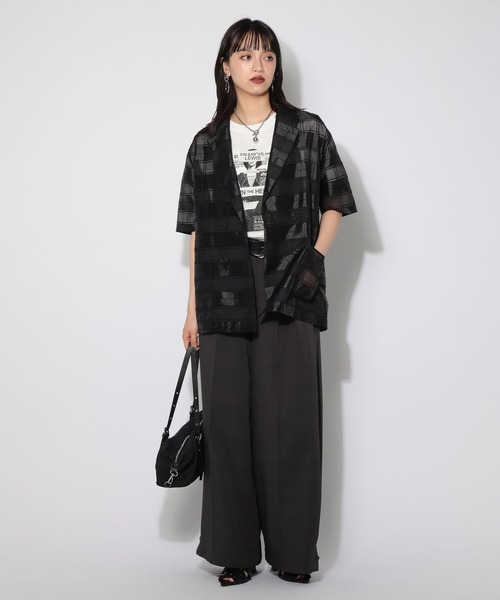 PAGEBOY(ページボーイ)の「コラージュT/半袖Tシャツ(Tシャツ/カットソー・レディース・ブラック/オフホワイト・FREE)」の3枚目の写真