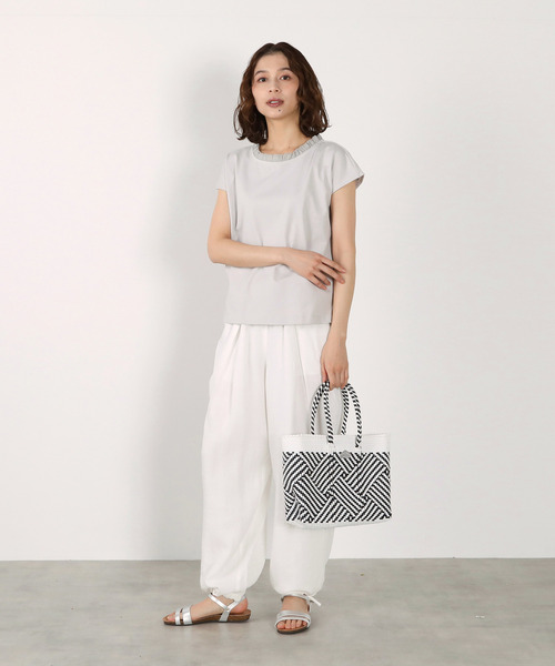 LOGEMENT DE CLAIRE(ロジュモンドクレール)の「【Moon Bird/ムーンバード】メルカドトートBAG(トートバッグ・レディース・ホワイト/ブラウン/ブラック・FREE)」の9枚目の写真