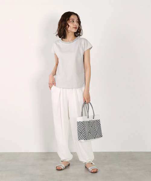 LOGEMENT DE CLAIRE(ロジュモンドクレール)の「【Moon Bird/ムーンバード】メルカドトートBAG(トートバッグ・レディース・ホワイト/ブラウン/ブラック・FREE)」の8枚目の写真
