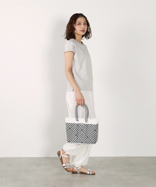 LOGEMENT DE CLAIRE(ロジュモンドクレール)の「【Moon Bird/ムーンバード】メルカドトートBAG(トートバッグ・レディース・ホワイト/ブラウン/ブラック・FREE)」の7枚目の写真