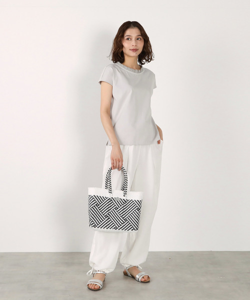 LOGEMENT DE CLAIRE(ロジュモンドクレール)の「【Moon Bird/ムーンバード】メルカドトートBAG(トートバッグ・レディース・ホワイト/ブラウン/ブラック・FREE)」の6枚目の写真