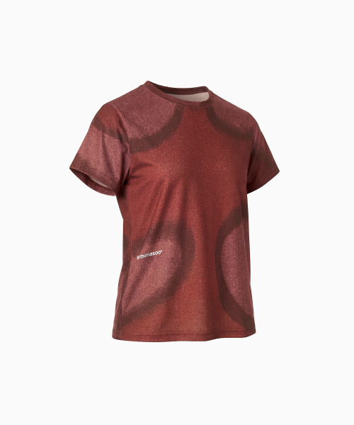 MENASOO（ミナス）の「Flow Dye T Shirt（Tシャツ/カットソー・レディース・グリーン/レッド/ブラック・L/2XL/S）」の4枚目の写真